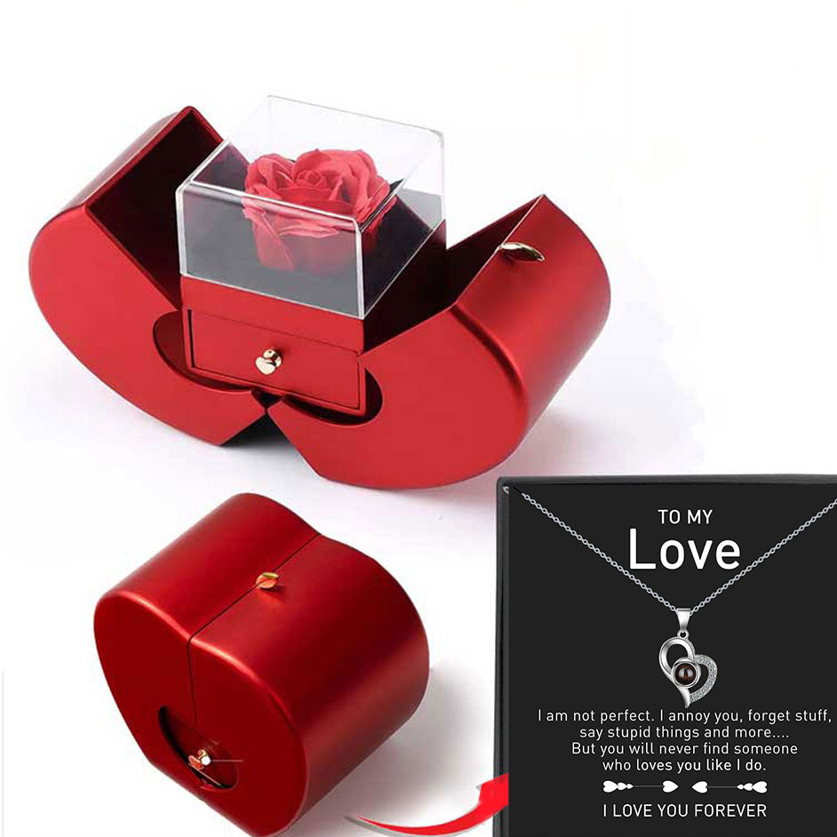 Rose and Love necklace box