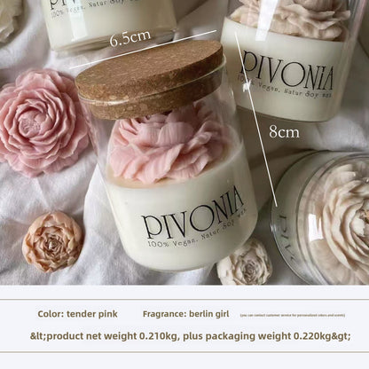 Scented Rose Candle Cup