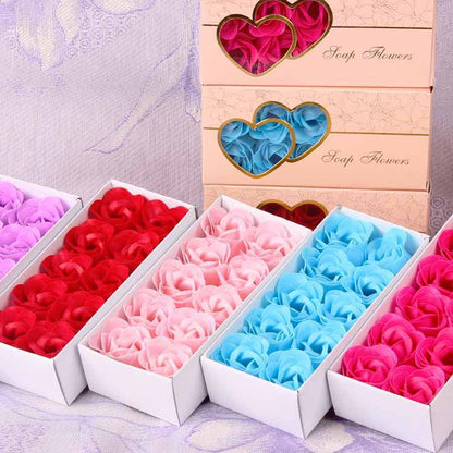 Double Heart Rose Soap Flower
