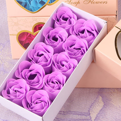 Double Heart Rose Soap Flower