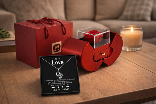 Rose and Love necklace box