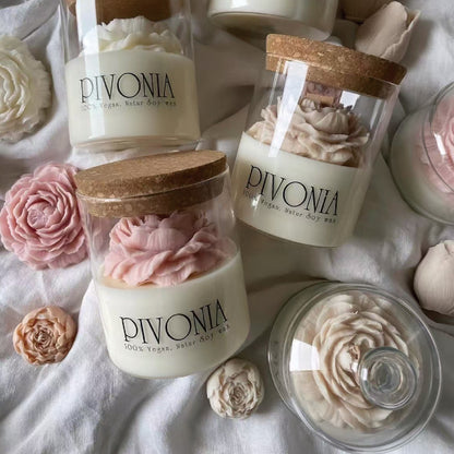 Scented Rose Candle Cup